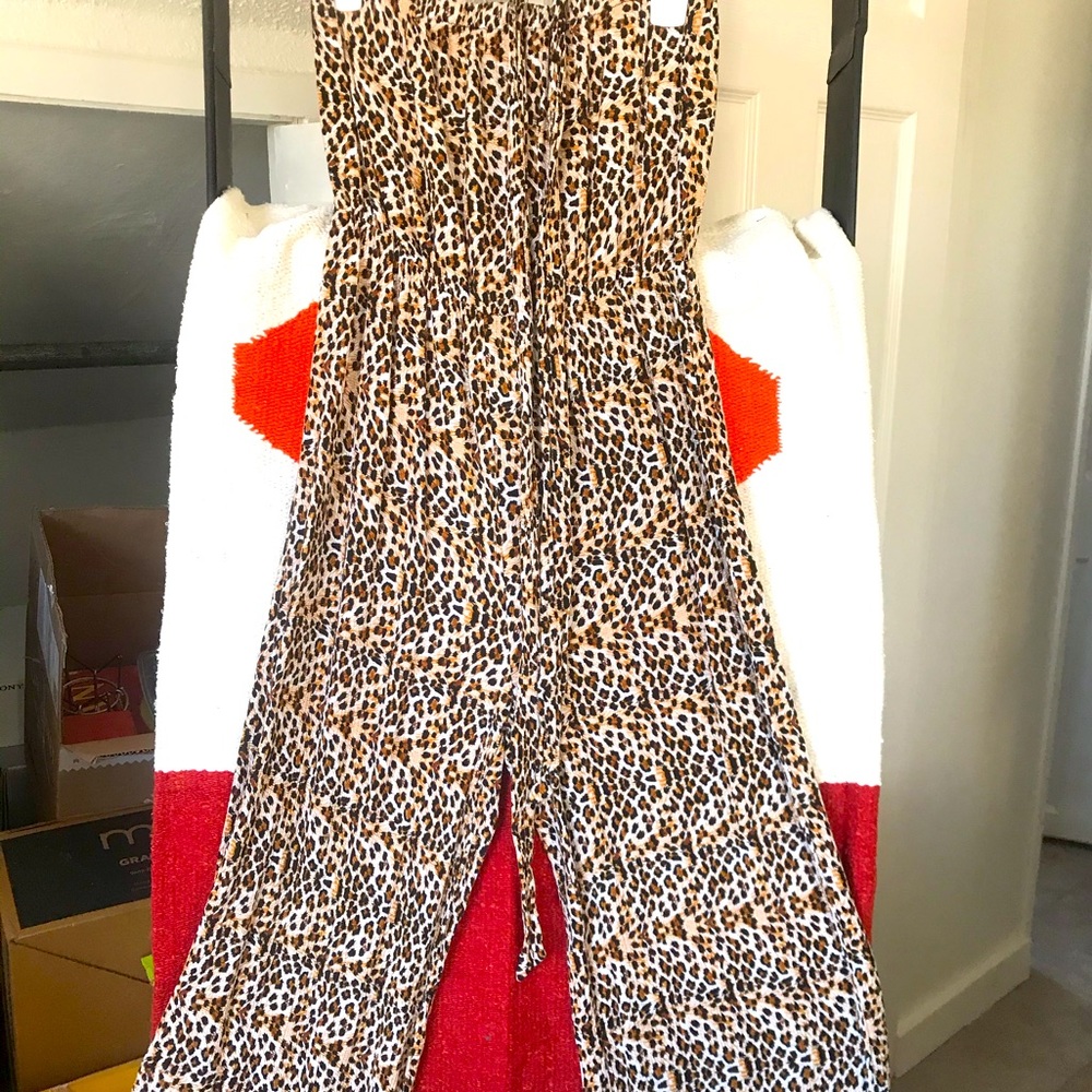 Leopard pant jumpsuit